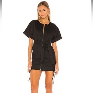 Lovers + Friends Ashwood Mini Dress in Ebony Black from revolve
